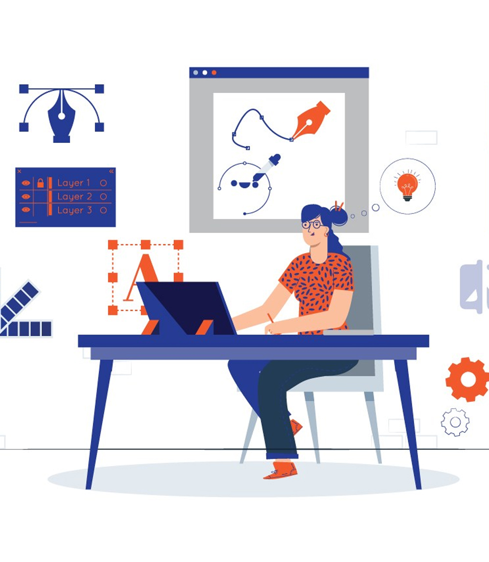 Design studio workspace — replace with your own image